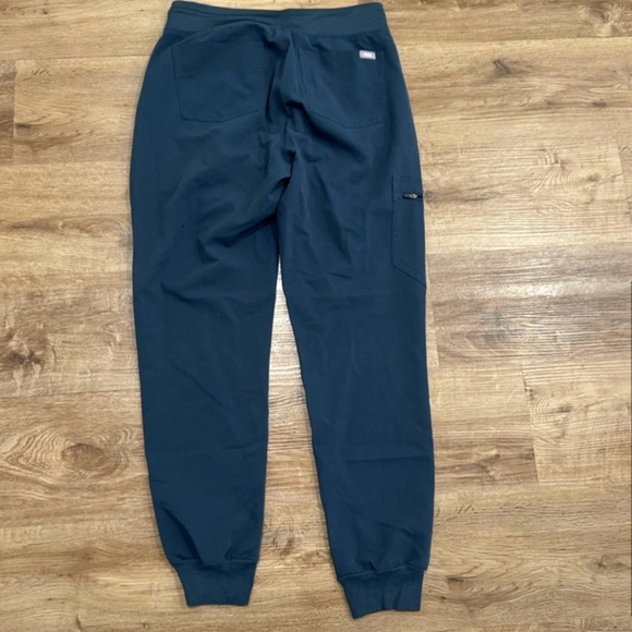 Navy Jogger Pants with Drawstring - Picture 2 of 3